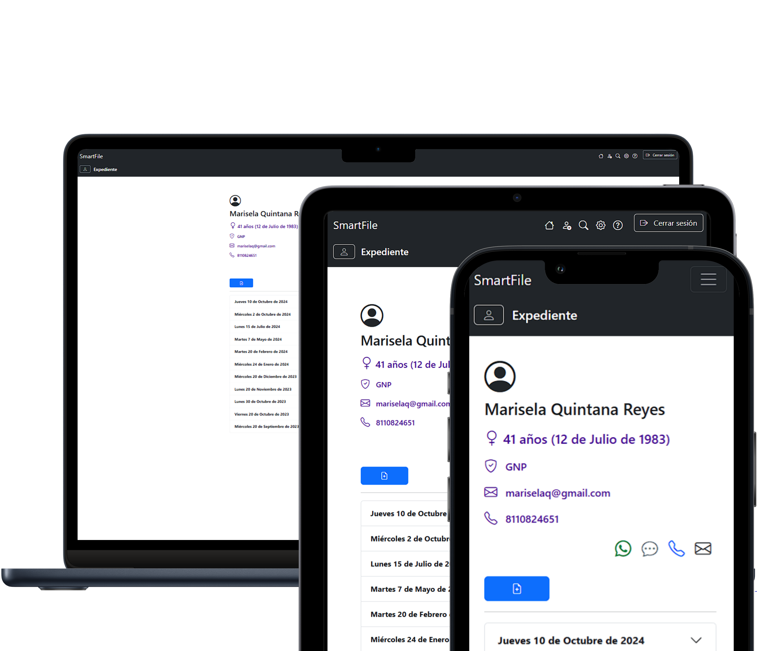 SmartFile en dispositivos móviles